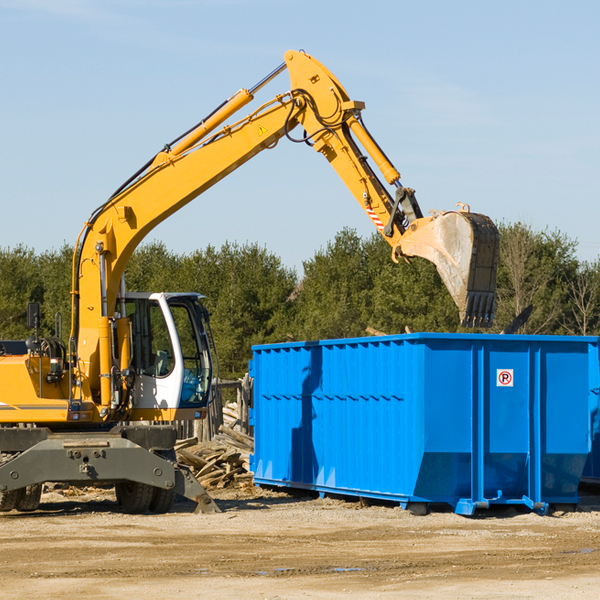 how many times can i have a residential dumpster rental emptied in Junction City CA